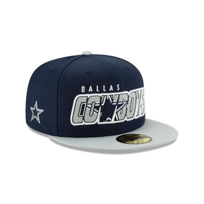 Dallas Cowboys Gorra | New Era NFL Wordmark Logo 59fifty Fitted Cap Mexico - Azules